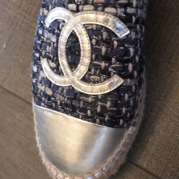Chanel blue & silver espadrilles 💙 - Picture 4 of 10